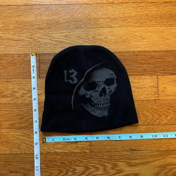 Lucky 13 Reaper Hat Skull Cap Beanie One Size fits most - Picture 1 of 6